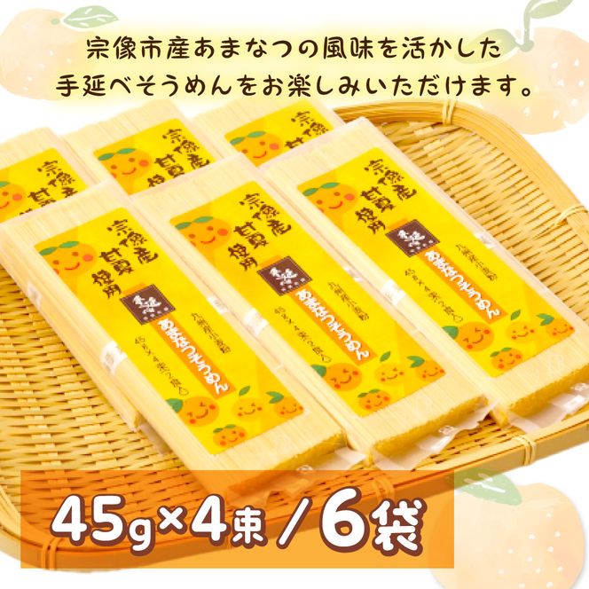 【道の駅むなかた】宗像市産甘夏そうめん 6袋セット_HA1826