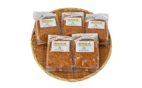 手前味噌　750g×5個セット みそ こうじいらず大豆 米 生みそ 手作り 塩分控えめ 