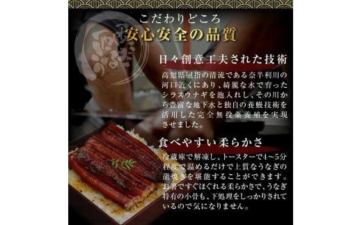 【CF-R7hbk】KGP036　本気の高知ブランド鰻「西岡うなぎ」 - 超特大サイズ - うなぎの蒲焼き2尾セット（約440g）タレ山椒付き ＃食べて応援