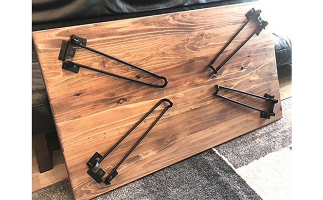 折りたためる 無垢 ローテーブル (サイズ45×90×32.5）【配達不可：離島】 雑貨 日用品 