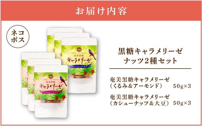 黒糖キャラメリーゼ ナッツ2種セット　K275-004