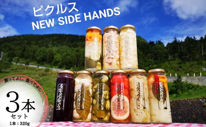 NEW SIDE HANDS ピクルス（S）3本入 加工食品 野菜加工品 野菜 瓶詰 