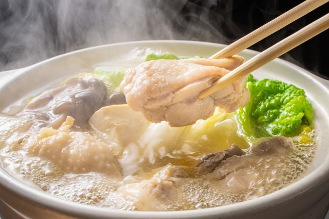 訳あり 水炊きセット 2人前 5セット 計10人前 [MEAT PLUS 福岡県 筑紫野市 21761303] 鍋セット なべ 国産 鶏モモ 水炊きスープ 鍋 セット 博多