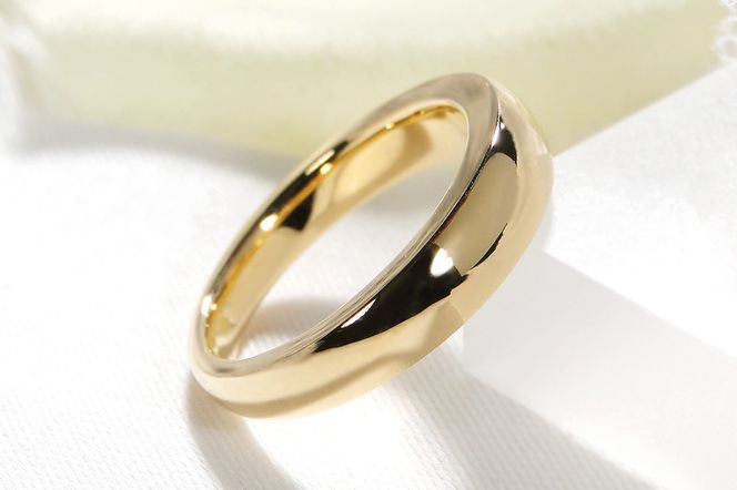 K18YG 地金 無垢 リング 幅4.8ｍｍ 厚み 3.0mm CSR0341-18Y SWAV071