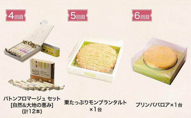 ◆6ヵ月定期便◆菓子工房フラノデリス おすすめ商品堪能コースB( お菓子 スイーツ デザート お祝い おやつ 贈り物 ギフト 甘い 手作り 北海道 道産 富良野 ふらの )
