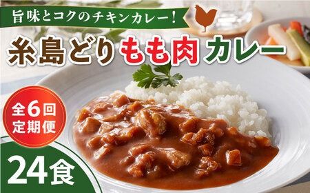 【全6回定期便】糸島どりもも肉カレー（24食入） 糸島市 / トリゼンフーズ [ACD012]