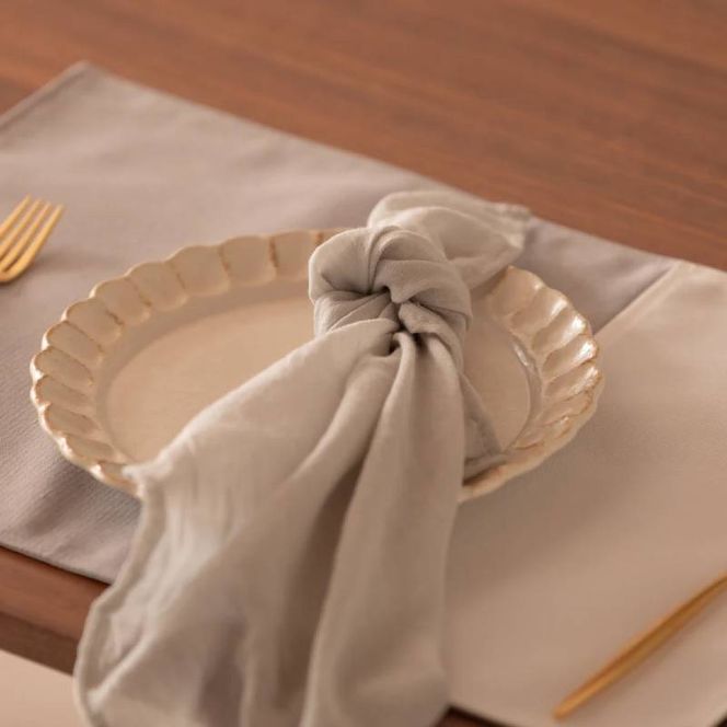 wsg0057 ランチョンマット memoria Luncheon mat／メモリア グレイッシュサンド