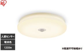 LED小型シーリングライト 人感センサー付 電球色 SCL12L-MS-U2 シーリングライト LED 小型 薄型 led おしゃれ 照明 照明器具 アイリスオーヤマ 天井 簡単取付 省エネ コンパクト キッチン 廊下 トイレ 小型シーリングライト 人感 人感センサー