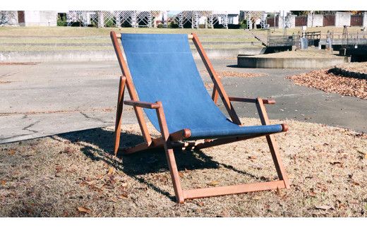 《 受注生産 》布製 デッキ チェア 1脚 【 手摺り付き 】 インテリア アウトドア キャンプ テラス 庭 家具 日用品 椅子 イス リクライニング 折りたたみ コンパクト 収納 ファブリック [DP005us]
