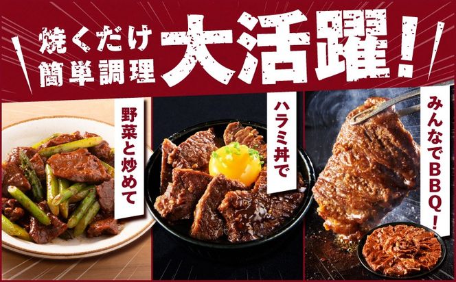 G4018 ガツめし牛ハラミ 1.2kg 追いダレ漬け【300g×4 ハラミはらみ 牛はらみ 牛肉 訳アリ 不揃い 小分け】
