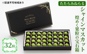 【2026年先行予約】 ぶどう 岡山県産 たたらみねらる シャインマスカット 煌めく果粒の宝石箱 (32粒) 《2026年8月下旬-10月下旬頃出荷》 葡萄 ブドウ フルーツ 果物 スイーツ 数量限定 期間限定 岡山 里庄町 
