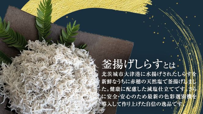 大津港水揚げの 釜揚げしらす 500g 1kg 1.5kg 【 小分け 選べる 内容量 】 (茨城県共通返礼品：北茨城市) しらす しらす丼 国内 釜揚げ 新鮮 シラス 海鮮 子ども カルシウム 減塩 [CY005us00]