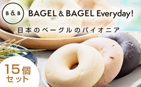BAGEL＆BAGEL おすすめ15個セット ベーグル 朝食 朝ご飯 朝ごはん 軽食 おやつ パン 食品 FAA-257