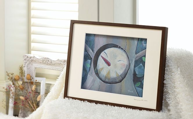 Harry＆Marie 名画 シリーズ(5)「オーさんからの便り」ハリーマリー ジクレー 絵画 インテリア アート 額装入り ファンタジー ジークレー 作品