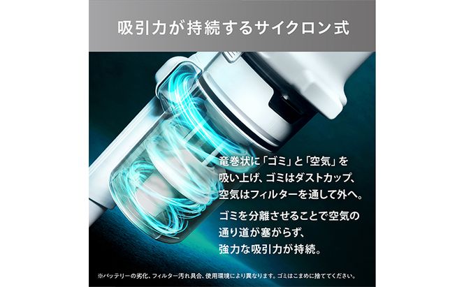 掃除機 スティッククリーナー コードレス SCD-185P-W ホワイト