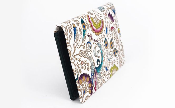 パスケース 孔雀 文庫屋大関 名刺入れ カードホルダー 名刺ケース 名刺ホルダー カード入れ 定期入れ 定期ケース 雑貨 生活雑貨 小物 革小物 革製品 本革 日用品 民芸品 工芸品 東京 東京都 墨田区