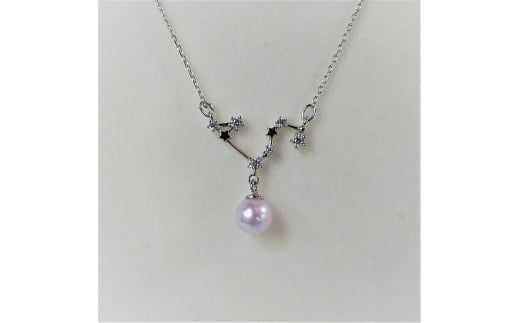 50-42伊勢志摩あこや本真珠ネックレス・星座(しし座)