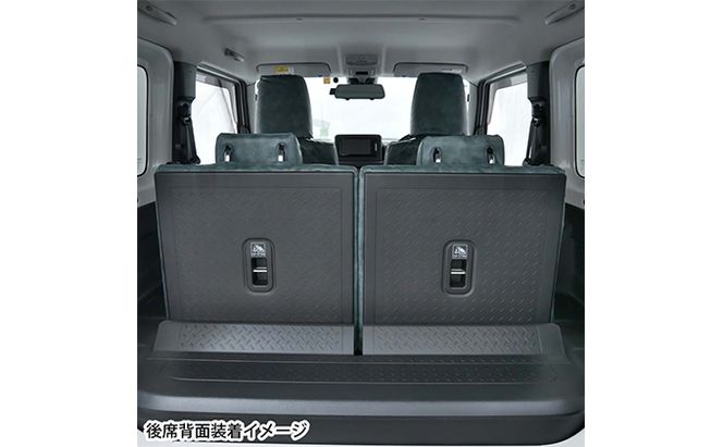ヴィンテージレザーシートカバー（ブルー）　ジムニー（JB64/74）専用 車用品 内装 パーツ 青 工具不要 