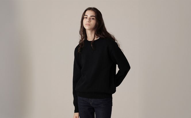 ニット アンユースレス クルーネックスニット 服 洋服 ファッション 耐久性 上品 コーマ糸 無撚糸コットン 洗濯可能 墨田区 東京都