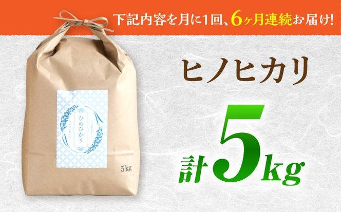 【南島原市産ヒノヒカリ】5kg×6回 定期便 / 米 ヒノヒカリ / 南島原市 / 林田米穀店 [SCO009]