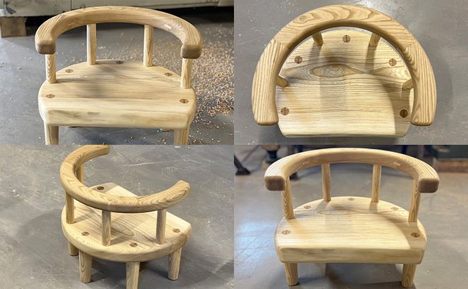 "Itsuki" 子供 椅子 チェア 背付き 木製 日本製 イス いす 子供用 キッズ 日用品 家具 インテリア ニセコ 北海道 倶知安町 Takumi Woodwork
