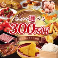 ★あとから選べる★茨城県行方市ふるさとギフト 寄附額：300万円分｜あとから選べる 後から選べる 選べる ギフト 肉 お肉 米 お米 コシヒカリ ミルキークイーン さつまいも サツマイモ 芋 お芋 うなぎ 干し芋 紅はるか スイーツ カタログ 300万円 茨城県 行方市 人気(CU-104)