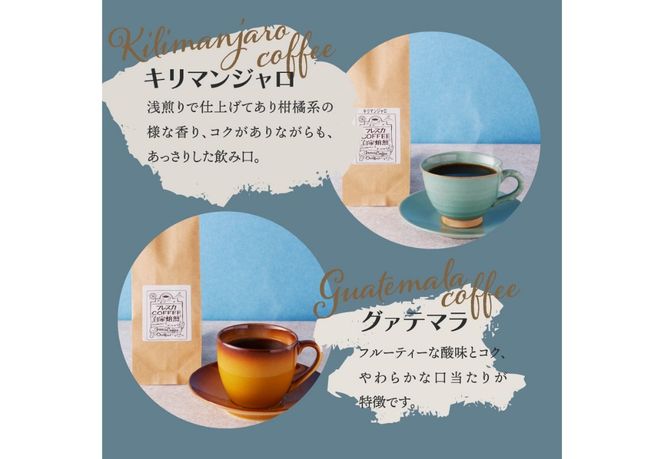 厳選コーヒー フレスカ詰め合わせセット【粉】 コーヒー 飲み比べ 5種 セット 自家焙煎 珈琲 フレスカ 山梨 富士吉田