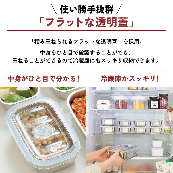 [ 真空フレッシュボックス L ] 真空ポンプ付き ステンレス製 保存容器 アサヒ軽金属