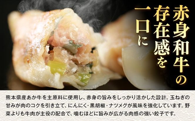 熊本県産 GI認証取得 くまもとあか牛 100% 餃子 60個 20個入り × 3 くまふる《45日以内に出荷予定(土日祝除く)》熊本県 長洲町 肉 牛肉 あか牛 赤牛 餃子 熊本県産 国産---sn_fkmgyz_26_45d_12500_60k---