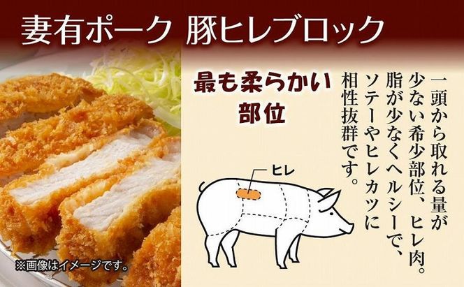 妻有ポーク 豚ヒレ ブロック 500g つまりポーク 豚 ヒレ 豚肉 ブタ ひれカツ ポークソテー ポーク 銘柄豚 焼肉 BBQ 冷蔵 お取り寄せ グルメ ギフト ファームランド木落 新潟県 十日町市 