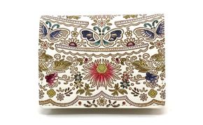 【文庫屋大関】箱まち小銭入れ 茉莉花〈珊瑚〉【皮革工芸品】 革製品 工芸品 民芸品 牛革 財布 小銭入れ 小物入れ お祝い ギフト プレゼント 墨田区 東京都