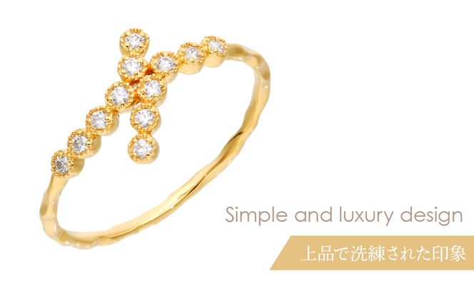 K18 　ダイヤモンド　デザインリング　LC2023 255-003