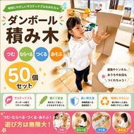 ダンボール積み木　50個セット 玩具 おもちゃ 