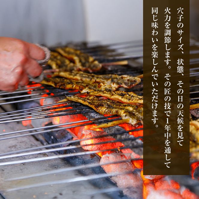 炭焼きあなご 大型4匹 たれ付き 穴子