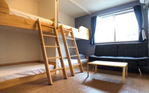 【FUNBASEうるま】　1室4名様までご利用可・1泊ご宿泊券（素泊り）