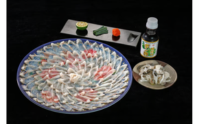 C127　山口とらふぐ刺し・華皿33cm