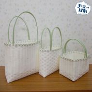 14-51 ショッピングバック3点セット(白系)