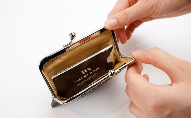 財布 バッグ TOKYO GA-MA テトラカード入れ＋B5クラッチセット 黒 ブラック  クラッチ 革 牛革 革製品 皮革製品 小物 ファッション 伝統工芸 ガマグチ カード お札 ノート タブレット 