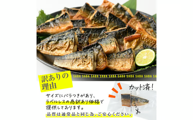 訳あり サバ 切り身(計22切・2切入り×11袋：隔月3回) 定期便 おかず おつまみ 小分け 個包装 鯖 切り身 骨取り 骨抜き 簡単調理 自然解凍 国産 お弁当 惣菜 焼き魚 塩サバ 焼いてますシリーズ 【DL32】【鶴見食賓館】
