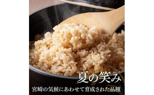 【令和6年産】永友農園産「夏の笑み(玄米)」5kg　【 2024年産 米 お米 玄米 国産 宮崎県産 国産米 】[D10608]