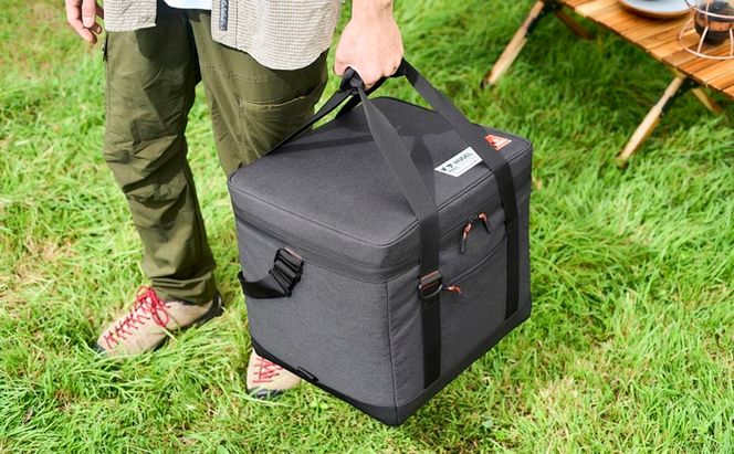 クーラーボックス HUGEL エアロゲルソフトクーラーボックス AGSC-25C チャコールグレー 25L エアロゲル アイリスオーヤマ  保冷バッグ 小型 大型 保冷力 部活 ソフトクーラーボックス アウトドア クーラーバッグ スポーツ キャンプ