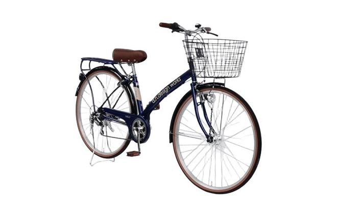 099X360-1 a.n.designworks/ STYLE KIX CITY276 ネイビー【27型 自転車 完成品 組み立て不要 アウトドア サイクリング じてんしゃ 通勤 通学 新生活】