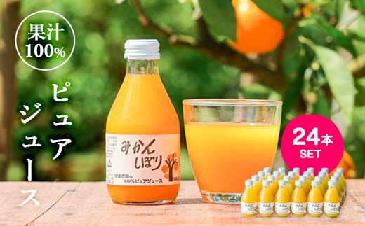 652.伊伊藤農園 100%ピュアジュース みかんしぼり180ml×24本(A652-2)