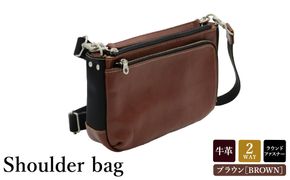 豊岡産鞄 牛革ショルダー（No.9007-20）ブラウン / かばん カバン 鞄 バッグ