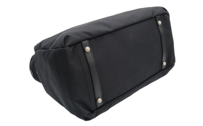 エコステップボストンバッグ (No.1599-01) ブラック / 木和田 ボストンバッグ 軽量 撥水 ポリエステル ポケット ショルダーベルト付き 高級 かばん カバン バッグ 鞄 手作り メンズ レディース 日本製