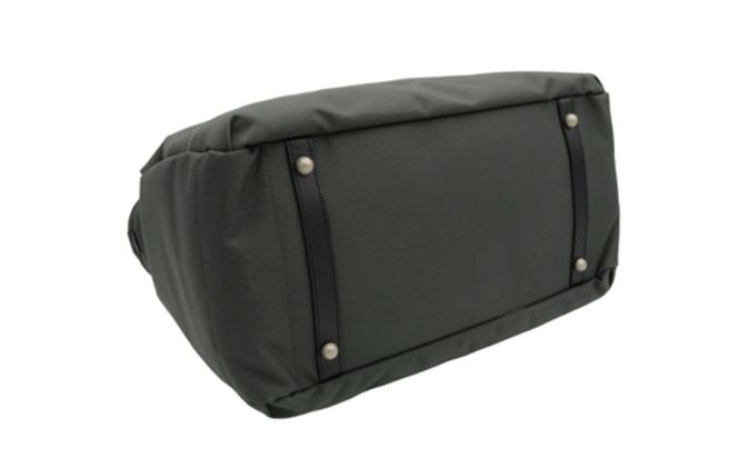 エコステップボストンバッグ (No.1599-03) チャコールグレー / 木和田 ボストンバッグ 軽量 撥水 ポリエステル ポケット ショルダーベルト付き 高級 かばん カバン バッグ 鞄 手作り メンズ レディース 日本製