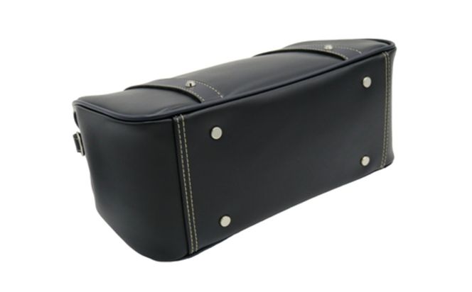 パトリックダレスバッグ (No.K3894-01) ブラック / 木和田 ダレスバッグ 収納力 本革 ショルダーベルト付き 底鋲 重厚感 高級 かばん カバン バッグ 鞄 手作り メンズ レディース 日本製