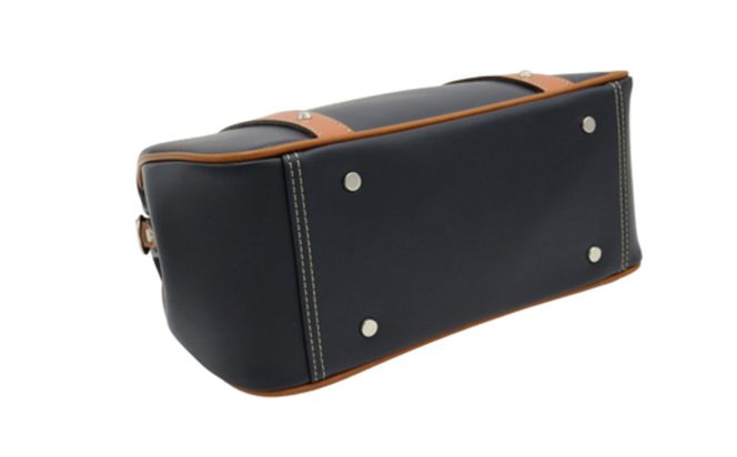 パトリックダレスバッグ (No.K3894-60) ネイビー / 木和田 ダレスバッグ 収納力 本革 ショルダーベルト付き 底鋲 重厚感 高級 かばん カバン バッグ 鞄 手作り メンズ レディース 日本製