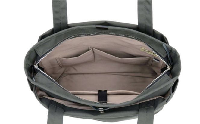 エコステップ肩掛けトート (No.4005-03) チャコールグレー / 木和田 トートバッグ 軽量 撥水 ポリエステル ポケット 高級 かばん カバン バッグ 鞄 手作り メンズ レディース 日本製