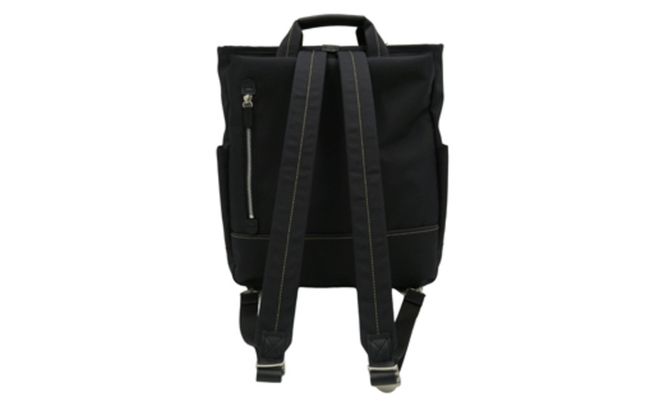 エコステップリュック (No.4006-01) ブラック / 木和田 リュック リュックサック 軽量 撥水 ポリエステル 高級 かばん カバン バッグ 鞄 手作り メンズ レディース 日本製